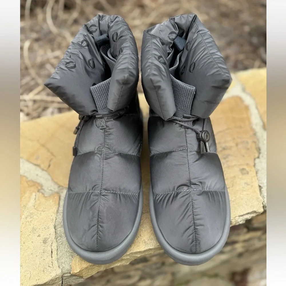 Flufie Pillow Anthropology Winner Goose Down Women’s Boots Sz 9 Gray - Picture 5 of 7